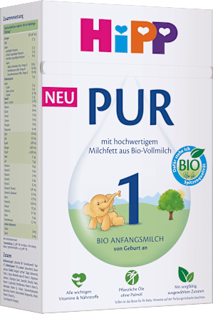 Anfangsmilch 1 PUR von Geburt an HiPP