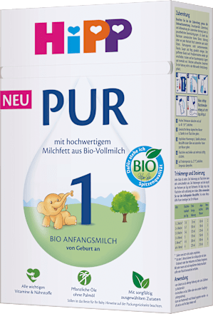 Anfangsmilch 1 PUR von Geburt an HiPP