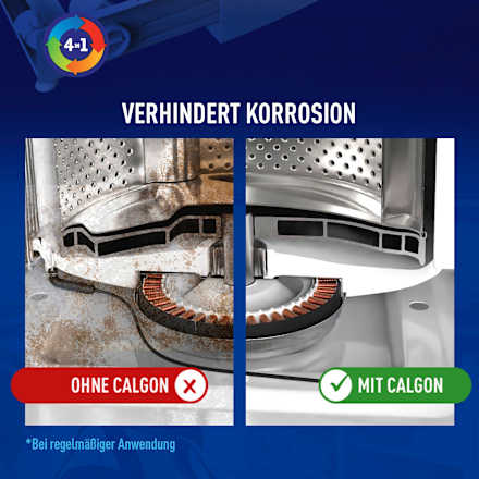 Waschmaschinenreiniger Wasserenthärter Concentrated Power Pulver 4in1 Calgon