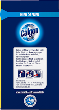 Waschmaschinenreiniger Wasserenthärter Concentrated Power Pulver 4in1 Calgon