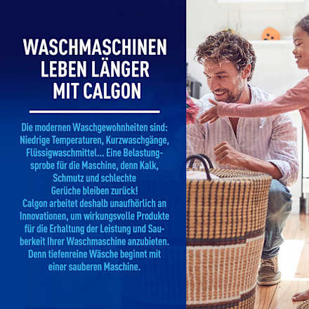 Waschmaschinenreiniger Wasserenthärter Concentrated Power Pulver 4in1 Calgon