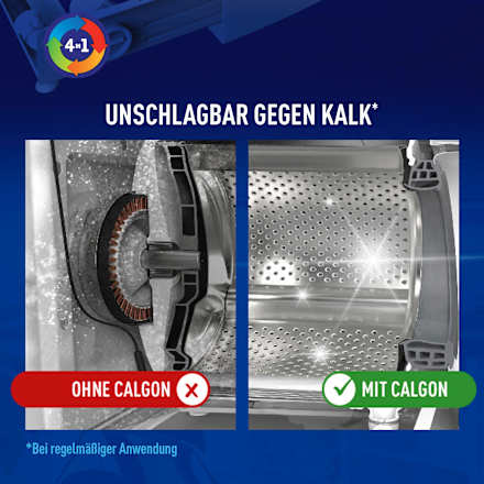 Waschmaschinenreiniger Wasserenthärter Concentrated Power Pulver 4in1 Calgon