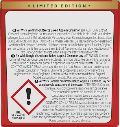 Duftkerze im Glas Baked Apple & Cinnamon Joy AIR WICK