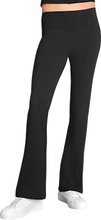 Leggings Flared mit Bio-Baumwolle schwarz Gr. 38/40 Fascino
