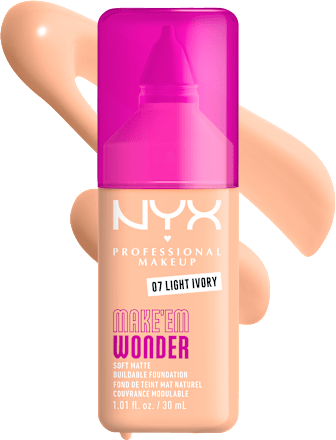 Tekući puder Make 'Em Wonder – 07 Light Ivory NYX PROFESSIONAL MAKEUP