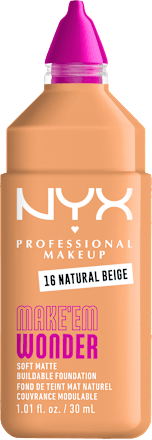 Tekući puder Make 'Em Wonder – 16 Natural Beige NYX PROFESSIONAL MAKEUP
