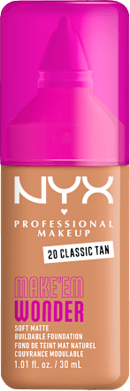 Tekući puder Make 'Em Wonder – 20 Classic Tan NYX PROFESSIONAL MAKEUP