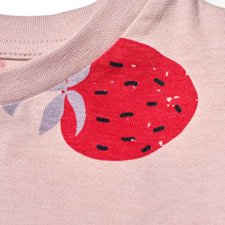 T-Shirt mit Erdbeer-Muster, rosa, Gr. 122 ALANA