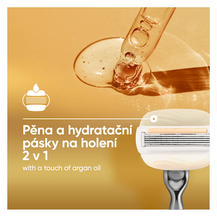 ComfortGlide dámský holicí strojek Argan Oil + 1 hlavice Gillette Venus