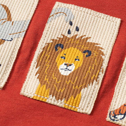 T-Shirt mit Tier-Motiv, rotbraun, Gr. 104 ALANA