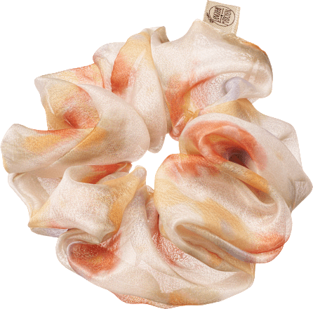 Scrunchie Aquarellprint Langhaarmädchen