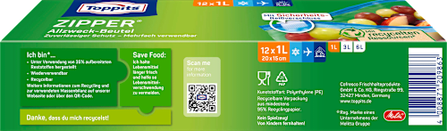 Zipper Allzweckbeutel 1 L Toppits