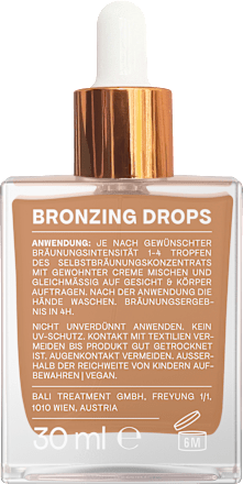 Selbstbräuner Konzentrat bronzing drops BALI BRONZE