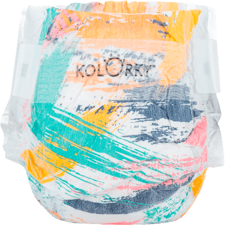 Plienky Day veľkosť M (5 - 8 kg) - štetce Kolorky