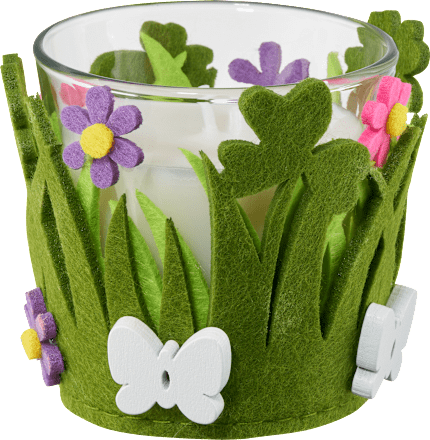 Kerze im Filzglas sortiert Profissimo