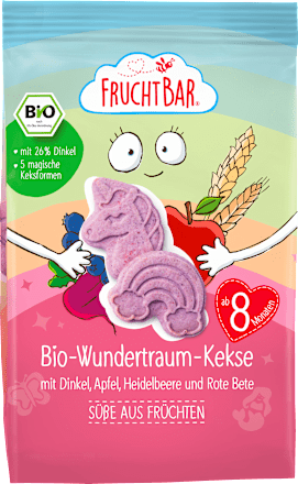 Babykekse Wundertraum mit Dinkel, Apfel und Heidelbeere ab dem 8. Monat FruchtBar