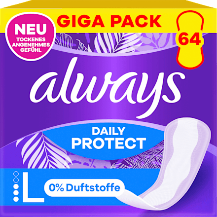 Slipeinlagen Daily Extra Protect Large Giga Pack always