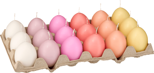 Kerze in Eiform sortiert Profissimo