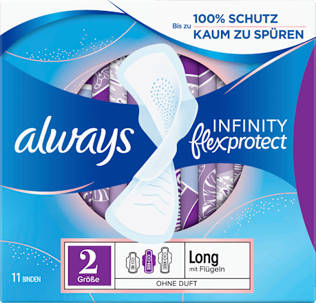 Binden mit Flügeln Infinity flex protect Lang always