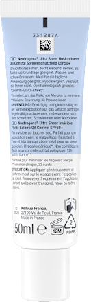Sonnenfluid Gesicht Ultra Sheer Oil Control, LSF 50+ Neutrogena