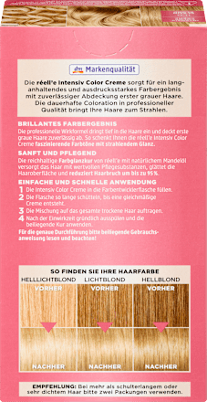 barva na vlasy Intensiv Color Creme 11.0 Platin Blond réell‘e