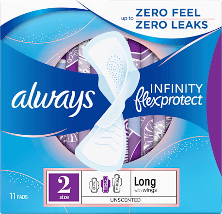 Binden mit Flügeln Infinity flex protect Lang always