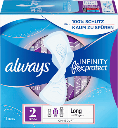 Binden mit Flügeln Infinity flex protect Lang always