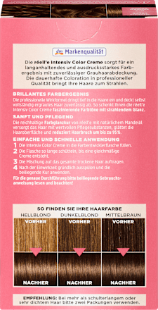 barva na vlasy Intensiv Color Creme 6.7 čokoládová hnědá réell‘e