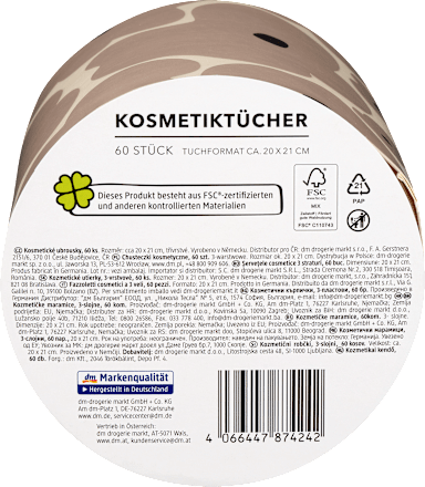 kosmetické ubrousky 3vrstvé ebelin