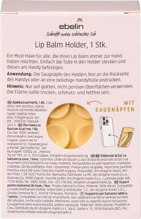 Ajakbalzsam tartó – sárga ebelin