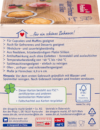 Muffinbackform 2in1 aus Silikon sortiert Profissimo