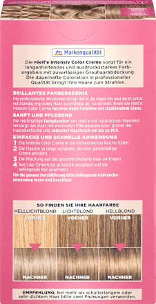 Haarfarbe Intensiv Color Creme 10.16 Champagner réell‘e