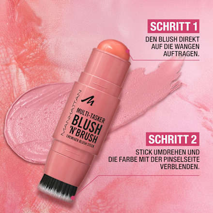 Multi-Tasker Rouge-Stick mit Pinsel 350 Roasted Peach MANHATTAN Cosmetics