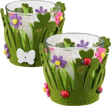 Svijeća u čaši – cvjetna livada, više vrsta Profissimo