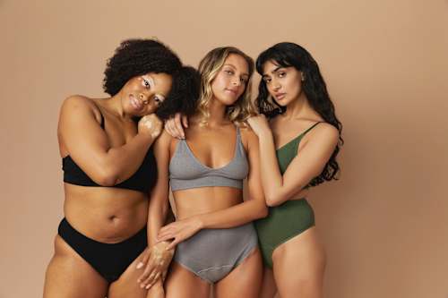 menstruační plavky bikiny černé, velikost S snuggs