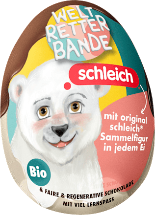 Schokoladenei mit Spielzeug WELTRETTERBANDE