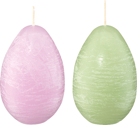 Svijeća u obliku jaja – rustikalni izgled, više vrsta Profissimo
