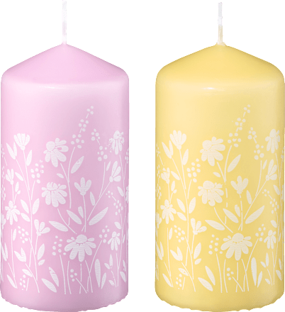 Svijeća s cvjetnim uzorkom 120/58, više vrsta  Profissimo