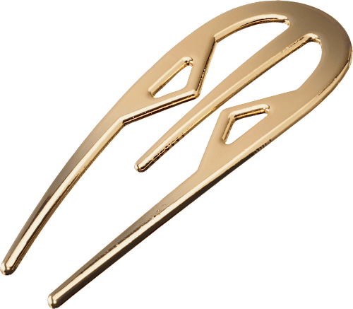 Haar-Pin Gold-Optik Langhaarmädchen