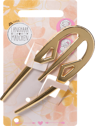 Haar-Pin Gold-Optik Langhaarmädchen