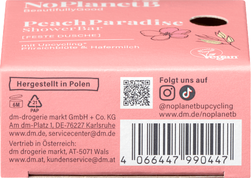 Festes Duschgel Peach Paradise No Planet B
