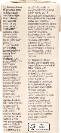 bio mandlový krém na vaření dmBio