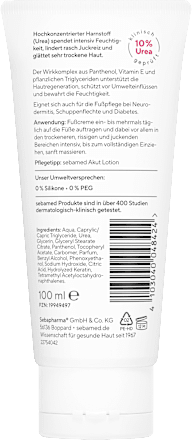 Fußcreme Trockene Haut Urea Akut sebamed