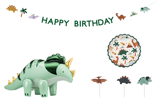 Party-Dekorationsset, Dinosaurier Mix 11tlg PartyDeco