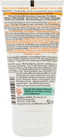 Sonnencreme Gesicht, sensitiv, LSF 50+ Jean&Len