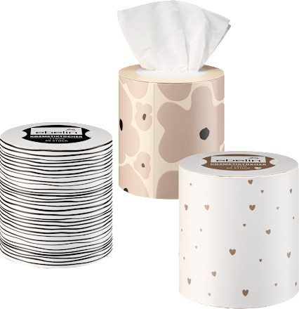 Okrugla kutija za kozmetičke maramice, više vrsta ebelin