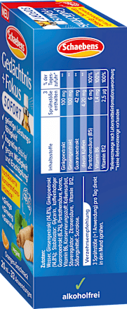 Gedächtnis + Fokus Spray  Schaebens