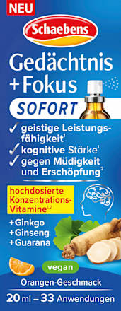 Gedächtnis + Fokus Spray  Schaebens