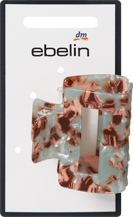 Haarklammer mit Cut-Out, braun/mint ebelin