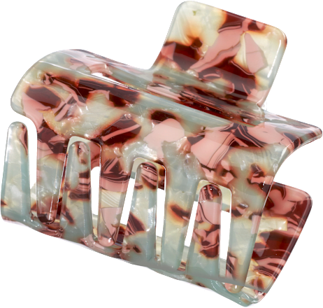 Haarklammer mit Cut-Out, braun/mint ebelin